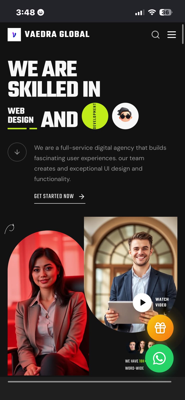 Vaedra Global — web design, apps and custom software